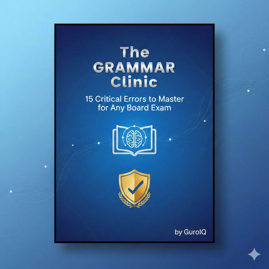 The Grammar Clinic: 15 Critical Errors to Master for Any Board Exam Cover